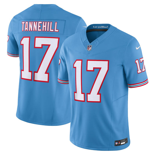 Ryan Tannehill Tennessee Titans Nike Oilers Throwback Vapor F.U.S.E. Limited Jersey - Light Blue