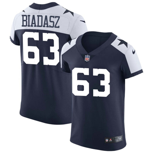 Tyler Biadasz Dallas Cowboys Nike Alternate Vapor Elite Jersey - Navy