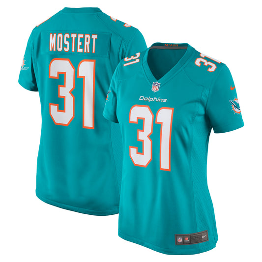 Raheem Mostert Miami Dolphins Nike Women's Game Jersey - Aqua