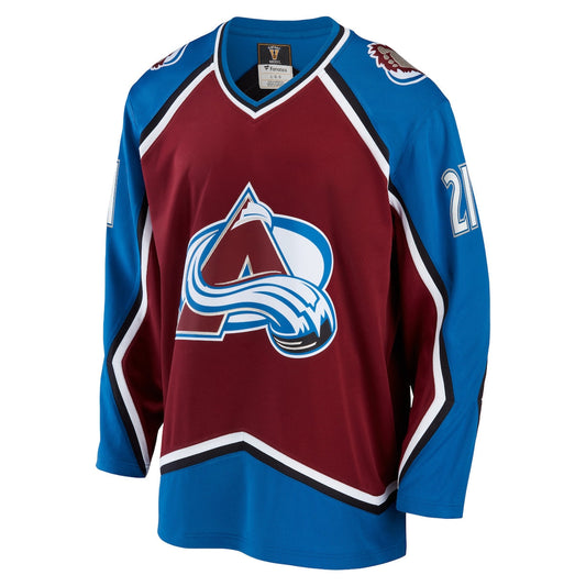 Men's Peter Forsberg Fanatics Avalanche Breakaway Retired Jersey - Maroon