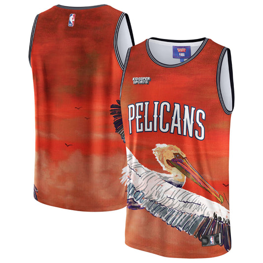 New Orleans Pelicans NBA & KidSuper Studios by Fanatics Unisex Hometown Jersey - Red