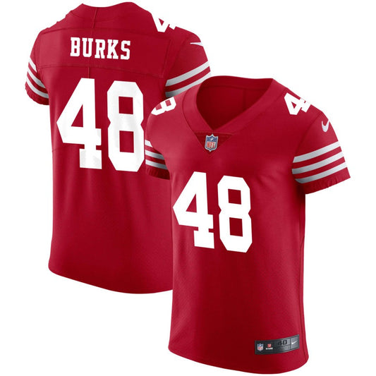 Oren Burks San Francisco 49ers Nike Vapor Elite Jersey - Scarlet