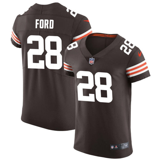 Mike Ford Cleveland Browns Nike Vapor Elite Jersey - Brown