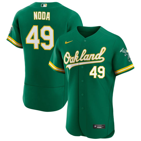 Ryan Noda Oakland Athletics Nike Alternate Authentic Jersey - Kelly Green