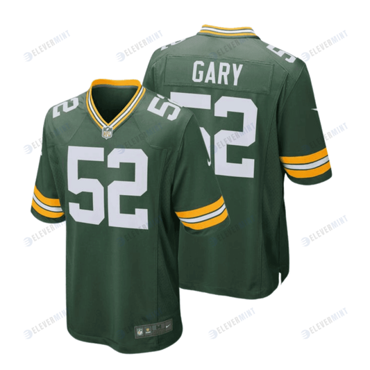 Rashan Gary 52 Green Bay Packers Men Home Game Jersey - Green