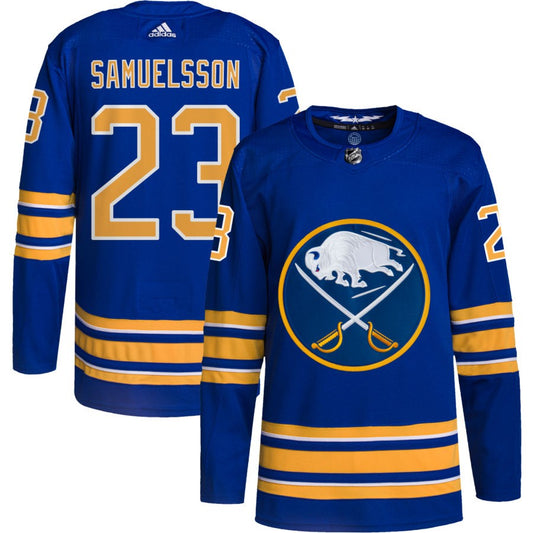 Mattias Samuelsson Buffalo Sabres adidas Home Authentic Pro Jersey - Royal