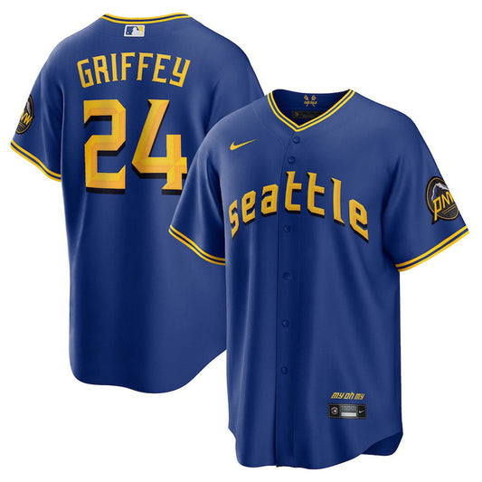 Men's Seattle Mariners Ken Griffey Jr. 2023 City Connect Replica Jersey - Royal