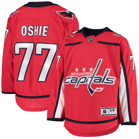 TJ Oshie Washington Capitals Youth Home Premier Player Jersey - Red