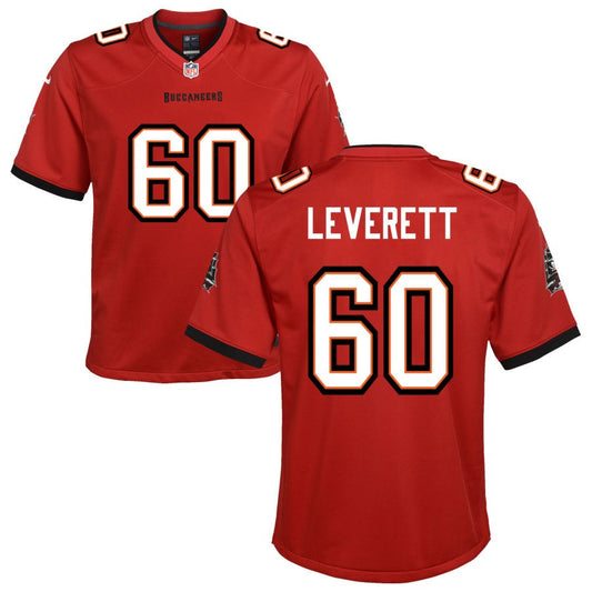 Nick Leverett Nike Tampa Bay Buccaneers Youth Game Jersey - Red