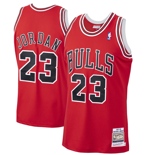 Michael Jordan Chicago Bulls Mitchell & Ness 1997-98 Hardwood Classics Authentic Player Jersey - Red