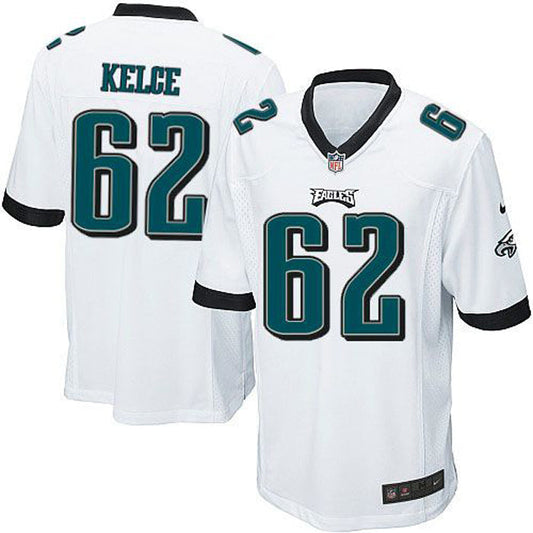 Men's Philadelphia Eagles Jason Kelce Game Jersey - White