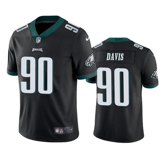 Youth Philadelphia Eagles Jordan Davis Vapor Jersey - Black