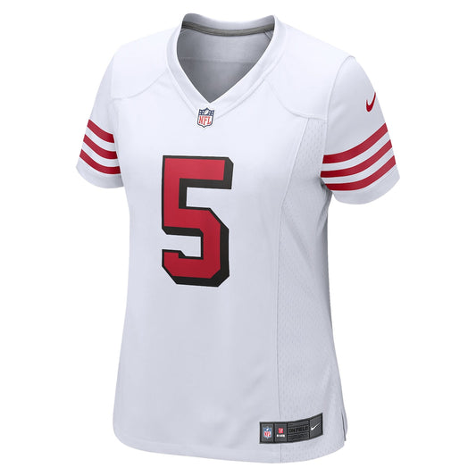 Women's Trey Lance Nike 49ers Game Player Jersey - White