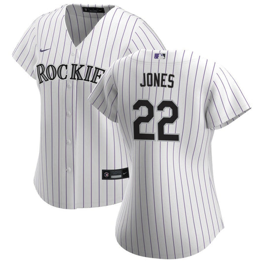 Nolan Jones Colorado Rockies Nike Women's Home Replica Jersey - White