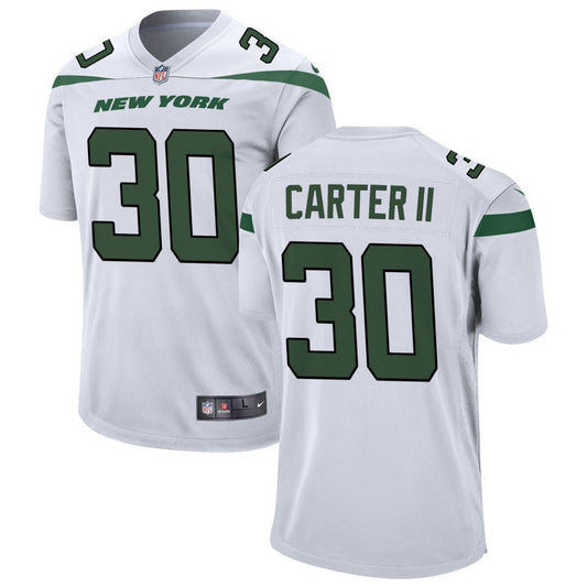 Michael Carter II New York Jets Nike Game Jersey - White