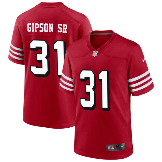 Tashaun Gipson Sr San Francisco 49ers Nike Alternate Game Jersey - Scarlet