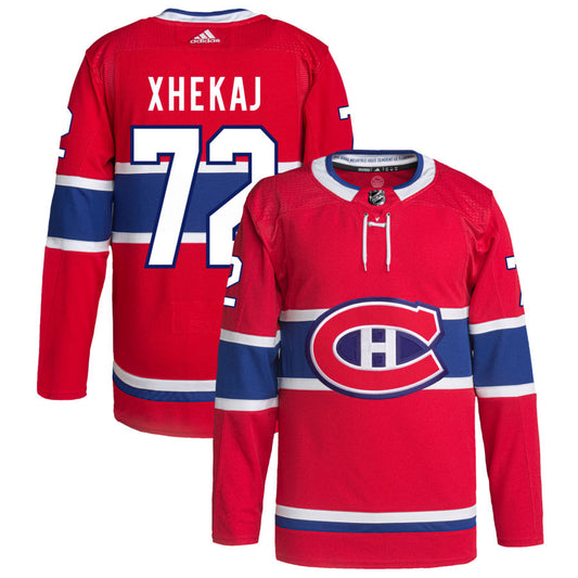 Arber Xhekaj Montreal Canadiens adidas Home Primegreen Authentic Pro Jersey - Red