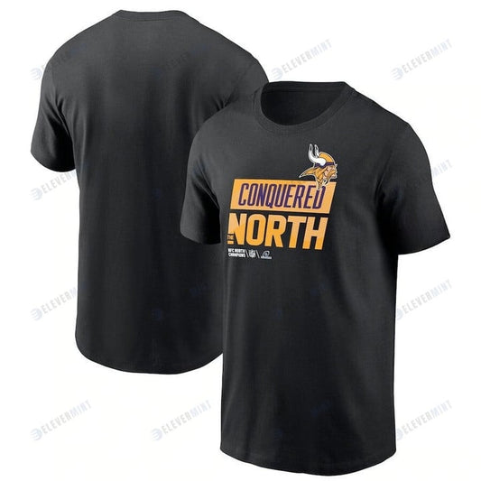 Minnesota Vikings 2022 NFC North Division Champions Locker Room Trophy Collection T-Shirt - Black