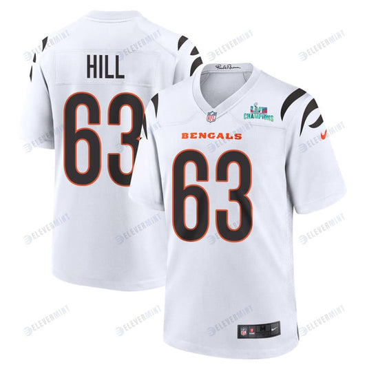 Trey Hill 63 Cincinnati Bengals Super Bowl LVII Champions Men Game Jersey - White