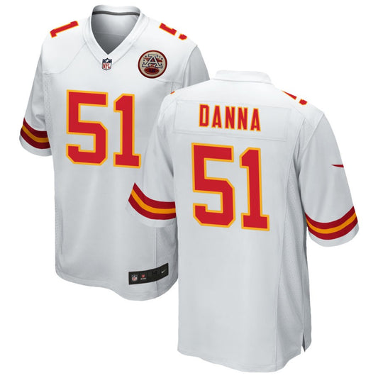 Mike Danna Kansas City Chiefs Nike Game Jersey - White