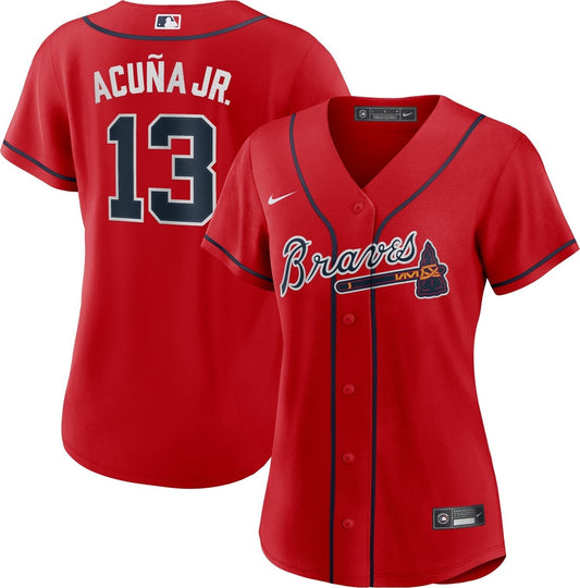 Nike Men's Atlanta Braves Ronald Acuna Jr #13 Official Replica Jersey