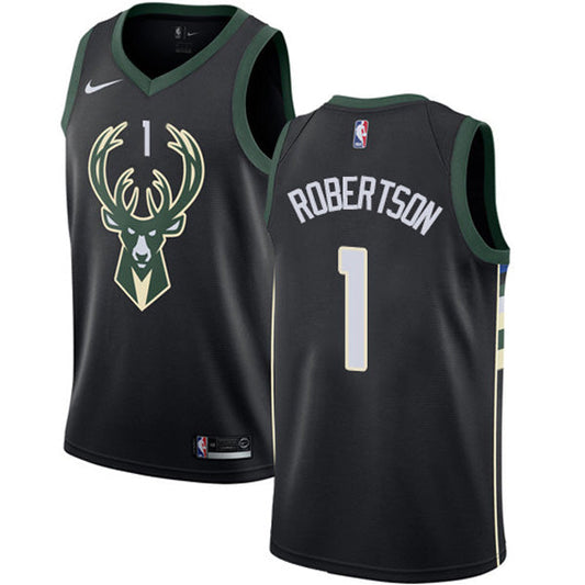 Men's Milwaukee Bucks Oscar Robertson Statement Edition Jersey - Black