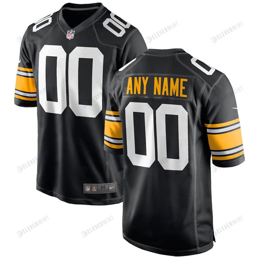 Pittsburgh Steelers Alternate Custom YOUTH Game Jersey - Black