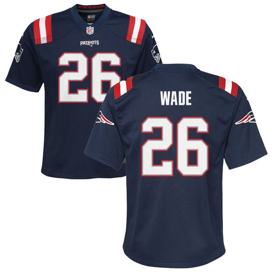 Shaun Wade New England Patriots Nike Youth Game Jersey - Navy