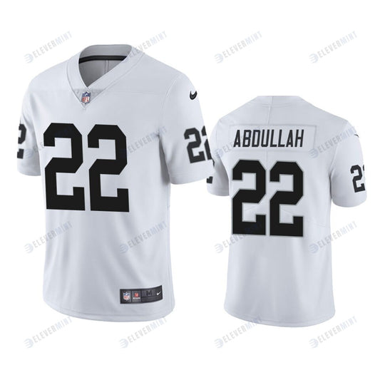 Las Vegas Raiders Ameer Abdullah 22 White Vapor Limited Jersey