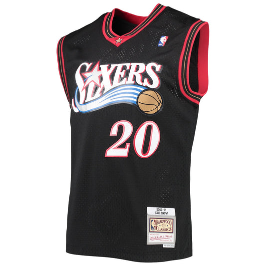 Men's Eric Snow Mitchell & Ness 76ers Swingman Jersey - Black