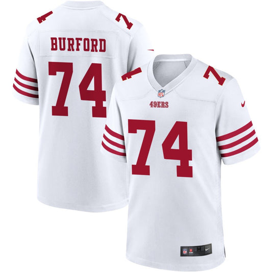 Spencer Burford San Francisco 49ers Nike Game Player Jersey - White