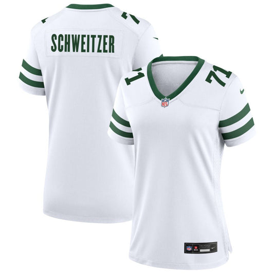 Wes Schweitzer New York Jets Nike Women's Legacy Game Jersey - White