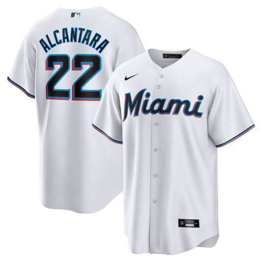 Sandy Alcantara Miami Marlins Nike Replica Player Jersey - White