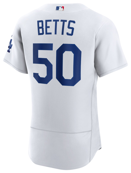 Men's Betts Mookie Nike Dodgers Authentic Player Jersey - White