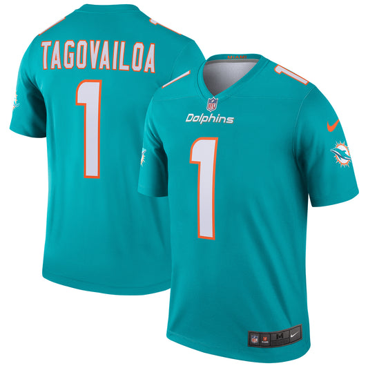 Tua Tagovailoa Miami Dolphins Nike Legend Jersey - Aqua