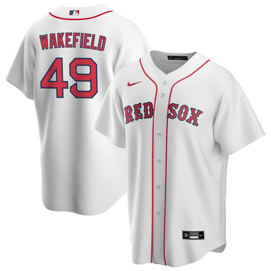 Tim Wakefield Boston Red Sox Nike Home RetiredReplica Jersey - White