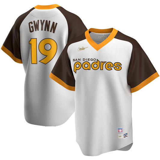 Men's San Diego Padres Tony Gwynn White Home Cooperstown Collection Player Jersey