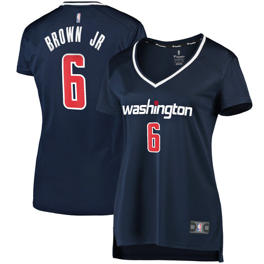 Troy Brown Jr. Washington Wizards Fanatics Branded Women's Fast Break Player Jersey - Statement Edition - Navy