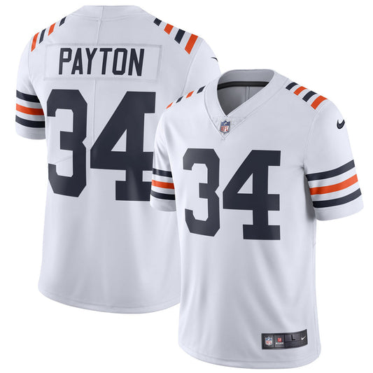 Men's Chicago Bears Walter Payton White Alternate Classic Retired Player Limited Jersey