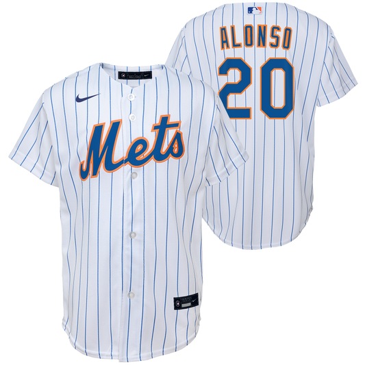 Pete Alonso Youth Jersey - NY Mets Replica Kids Home Jersey