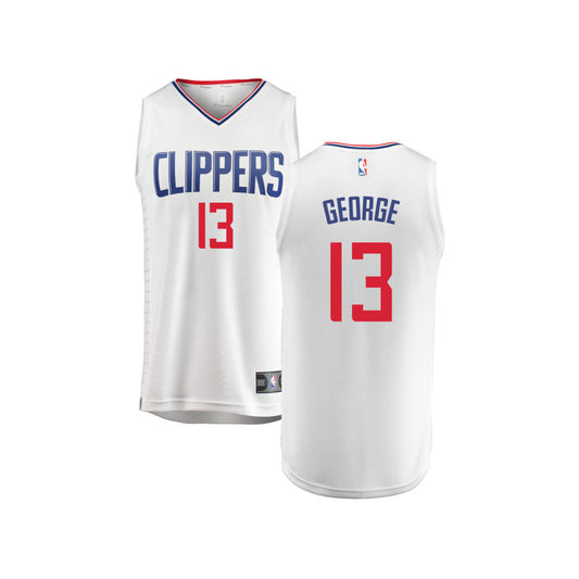 Paul George LA Clippers Fanatics Branded Youth Fast Break Replica Jersey White - Association Edition