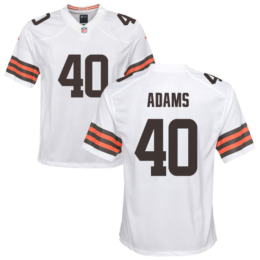 Matthew Adams Nike Cleveland Browns Youth Game Jersey - White