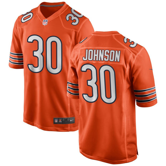 Roschon Johnson Chicago Bears Nike Alternate Game Jersey - Orange