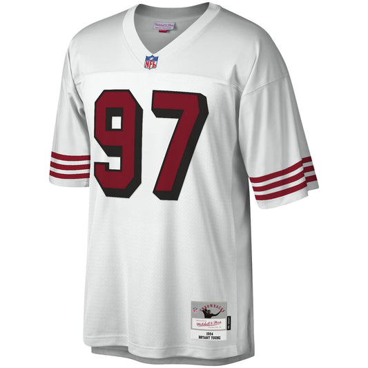 Men's Bryant Young Mitchell & Ness 49ers Legacy Replica Jersey - White