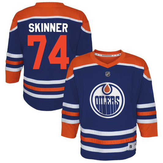 Stuart Skinner  Edmonton Oilers Outerstuff Preschool Home Replica Jersey - Royal