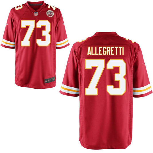 Nick Allegretti Kansas City Chiefs Nike Youth Game Jersey - Red