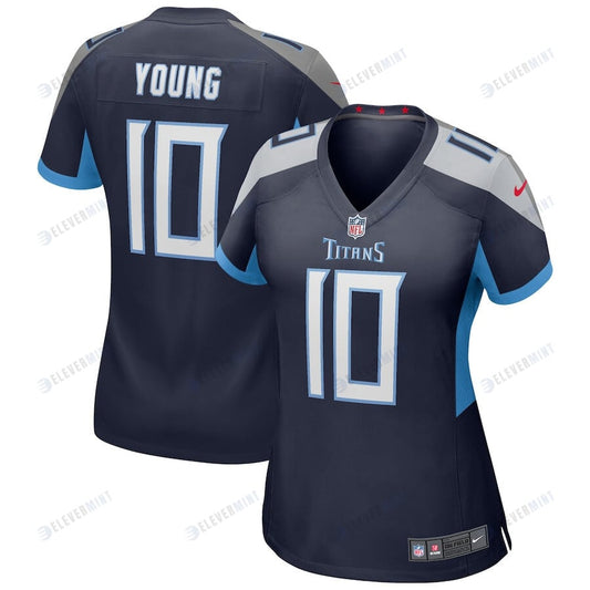 Vince Young 10 Tennessee Titans Women Game Retired Jersey - Navy