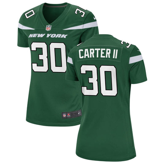 Michael Carter II New York Jets Nike Women's Game Jersey - Gotham Green