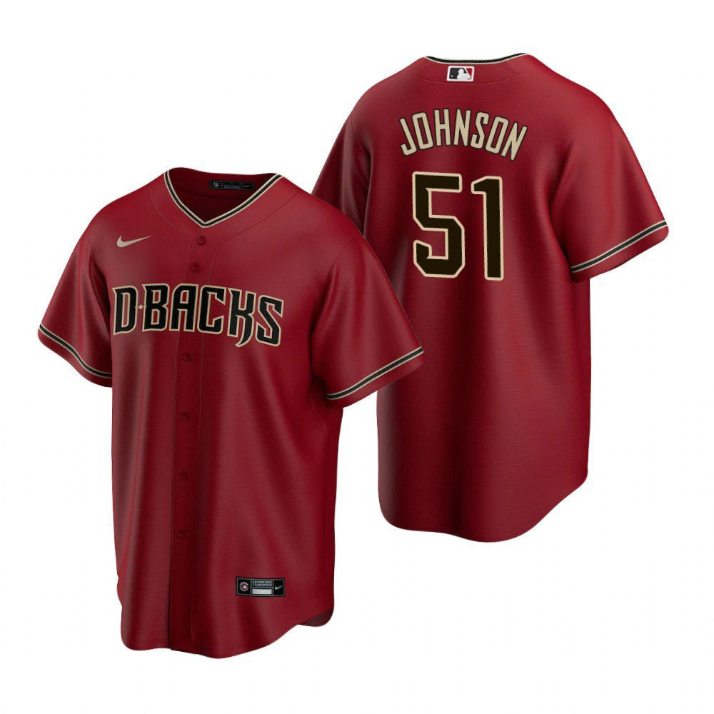 Men's Arizona Diamondbacks Randy Johnson Replica Alternate Jersey - Red