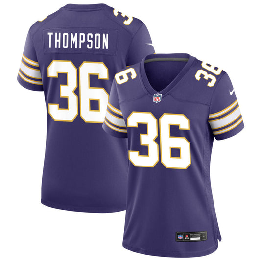 NaJee Thompson Minnesota Vikings Nike Women's Classic Game Jersey - Purple